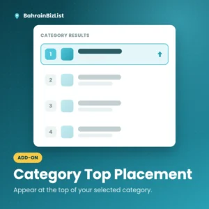 Category Top Placement add-on - BahrainBizList
